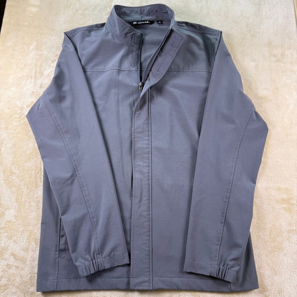 TravisMathew Gray Full Zip Lightweight Golf Jacket Coat‎ Men's Medium